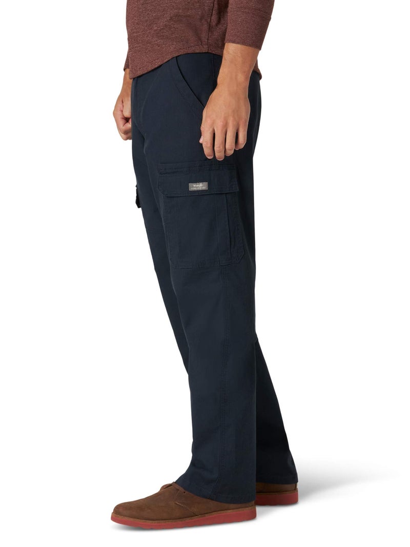 Wrangler Authentics Relaxed Fit Stretch Cargo Pant, Navy, 40W x 30L - Image 3